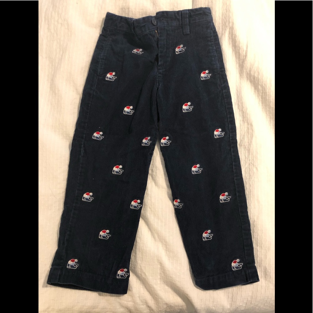 Vineyard vines Christmas whale cords 4T